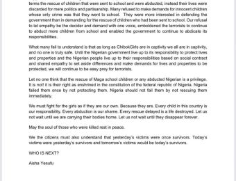 Enough-is-Enough-Nigeria-Must-Rise-and-Say-NeverAgain-2-Aisha-yesufu-Statement-On-18th-Nov-2025-