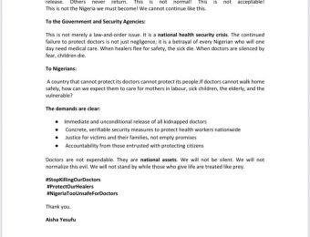 On-the-Crises-of-Killing-Doctors-Aisha-Statement-on-9th-Jan-2026