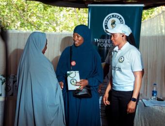 Special Guest at the Thrive For Her Foundation Reusable Pad outreach, Durumi IDP Camp, November 2025. The work of Developed Abuja For All remains urgent and unending.