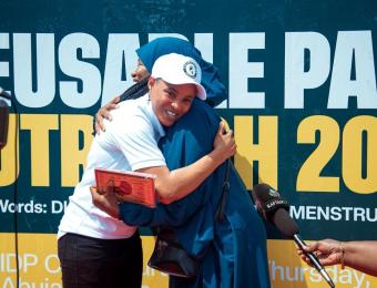 Special Guest at the Thrive For Her Foundation outreach, Durumi IDP Camp, November, 2025. The work of Developed Abuja For All remains urgent and unending.